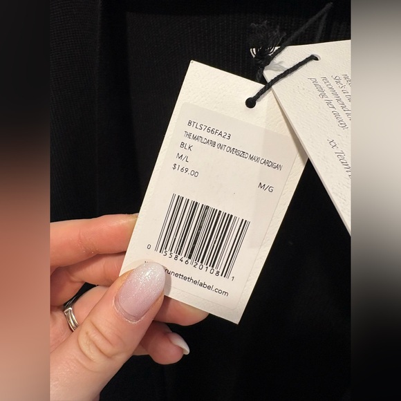 BRUNETTE THE LABEL MATILDA RIBBED KNIT MAXI CARDIGAN - Picture 7 of 11